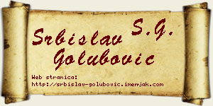 Srbislav Golubović vizit kartica